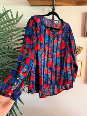Vintage Nicola Semi sheer blouse